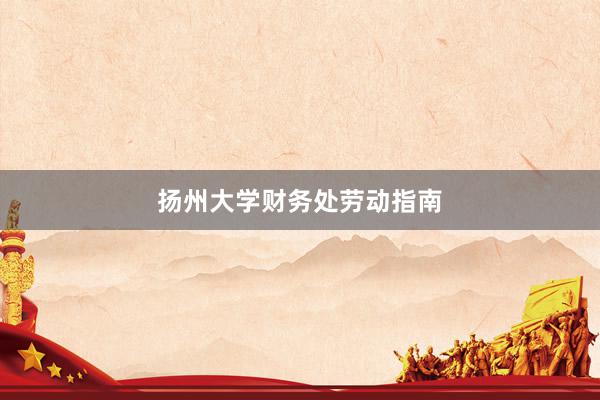扬州大学财务处劳动指南